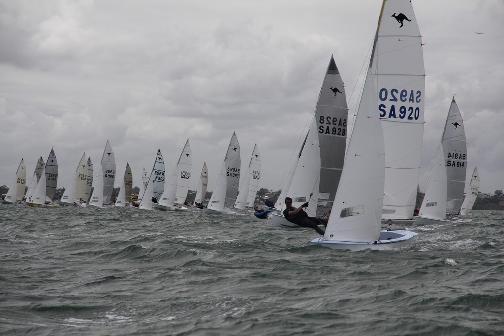 Start of race three at Sharpie Nationals 2011 © Chris Murray